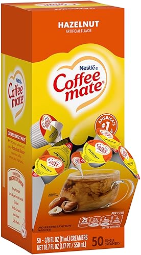 Miniatura 3 de Nestle Coffee Mate - Crema líquida para café, avellana, caja de 50 unidades