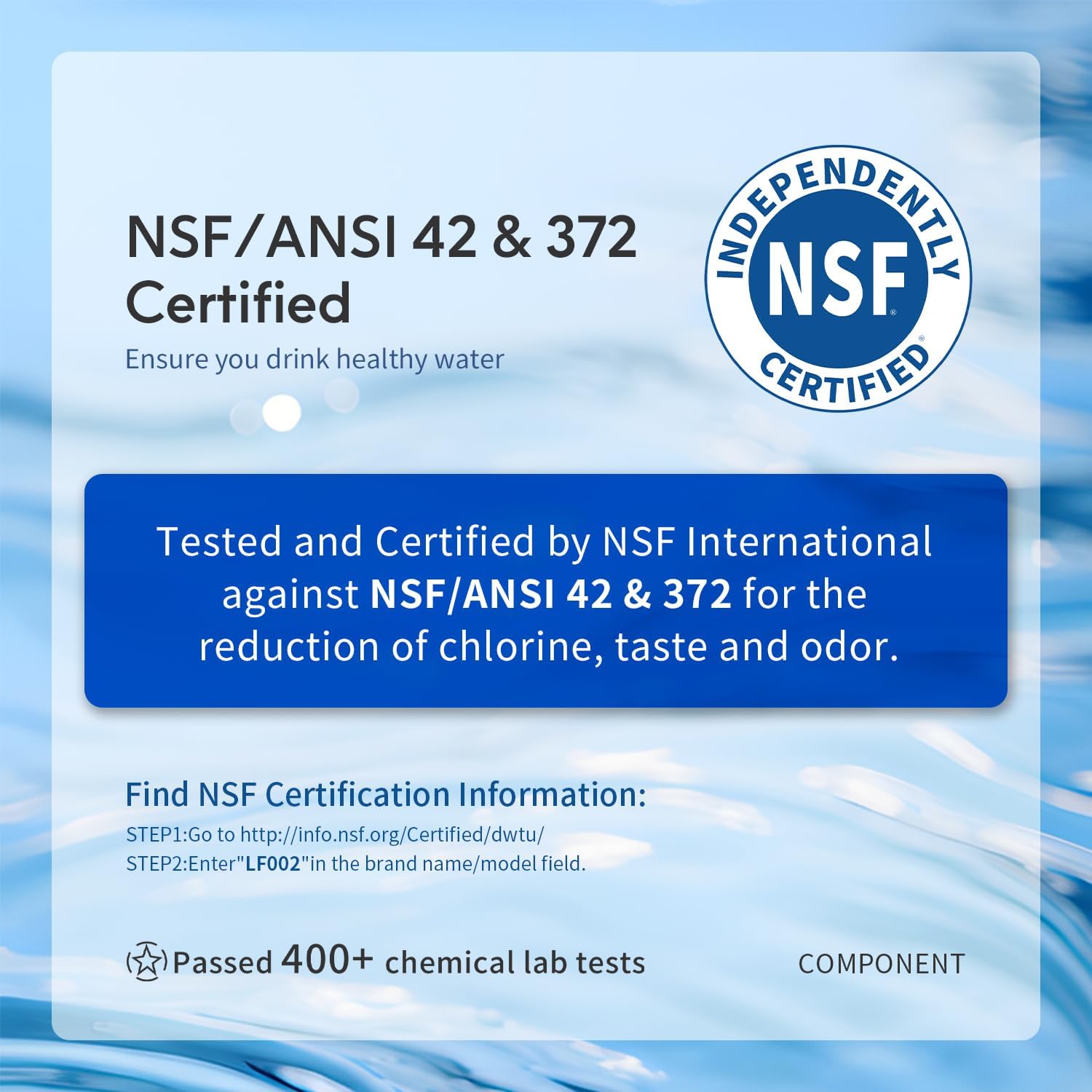 Lifefilter Replacement for Brita® Filters, Pitchers, Dispensers, Classic, OB03, Mavea® 107007 35557, and More, NSF Certified Water Pitcher Filter, 1 Year Supply, 6 Filters - Image 2