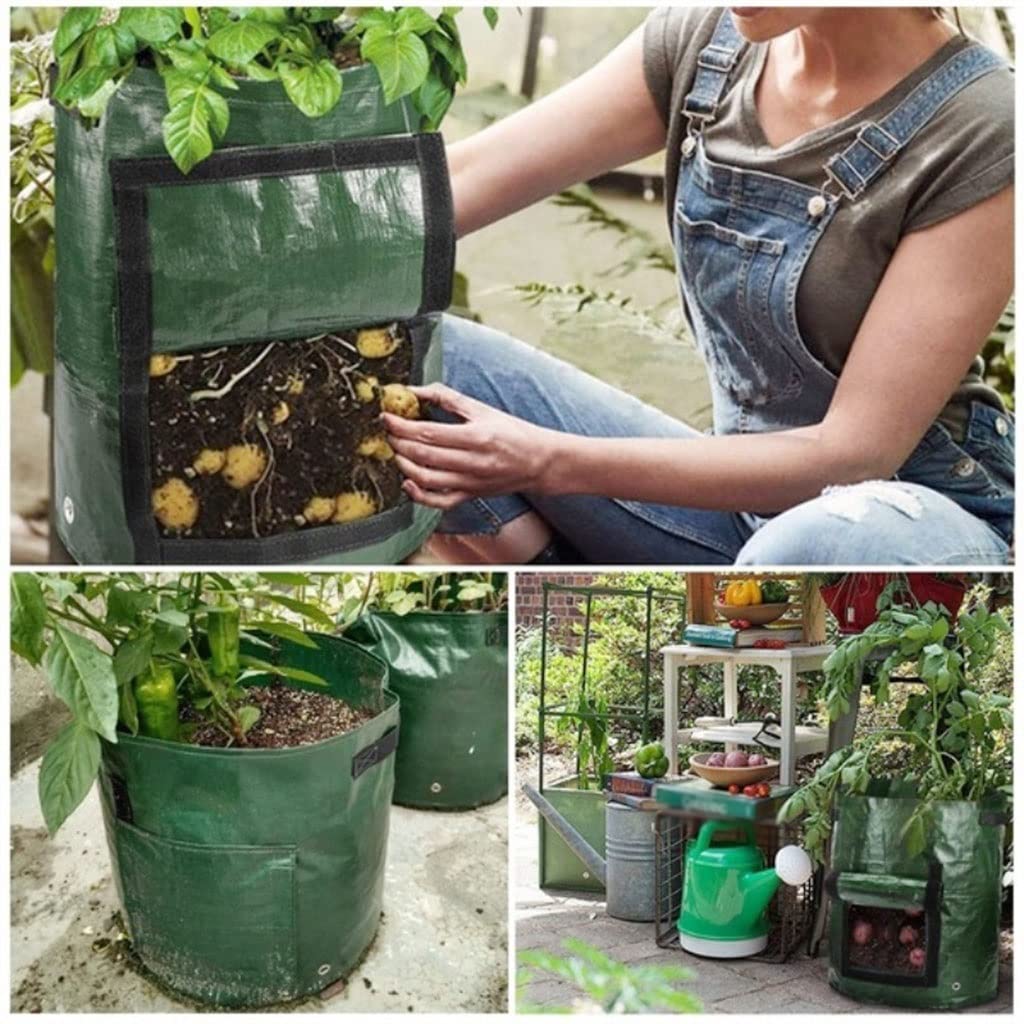 Worki do uprawy ziemniaków, Torba do uprawy ziemniaków z okienkiem 3-10 galonów(7 gallons-1pc)