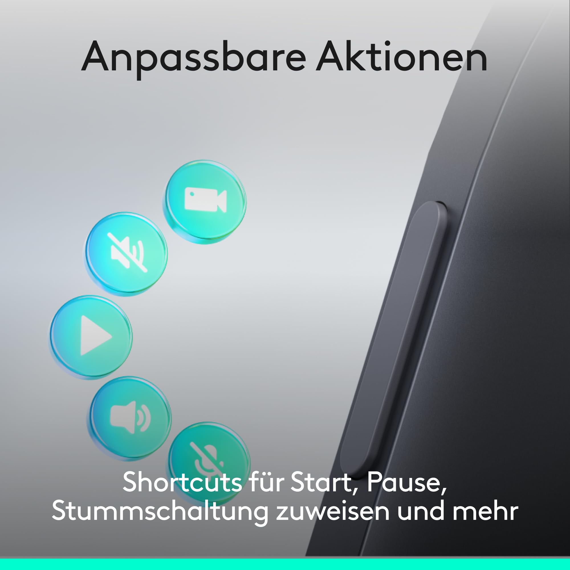 Logitech Spotlight 2 Presenter, kabelloser Präsentations-Klicker mit Haptik, digitalen Highlight-Funktionen, anpassbaren Aktionen, Laserpointer, Schnellaufladung, Bluetooth und USB-C - Schwarz