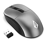 Wireless Mouse, 2.4GHz USB Nano Receiver, 3 DPI (800/1200/1600), Ergonomic Lightweight Design 55g, 10M Range, Plug & Play, 2 Million Clicks,