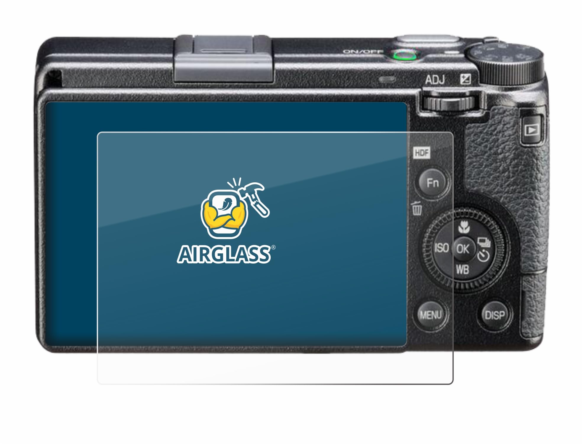 brotect Glass Screen Protector Film for Ricoh GR IIIx HDF - Glass-Foil 9H Protection [Scratch Resistant, High Clarity]