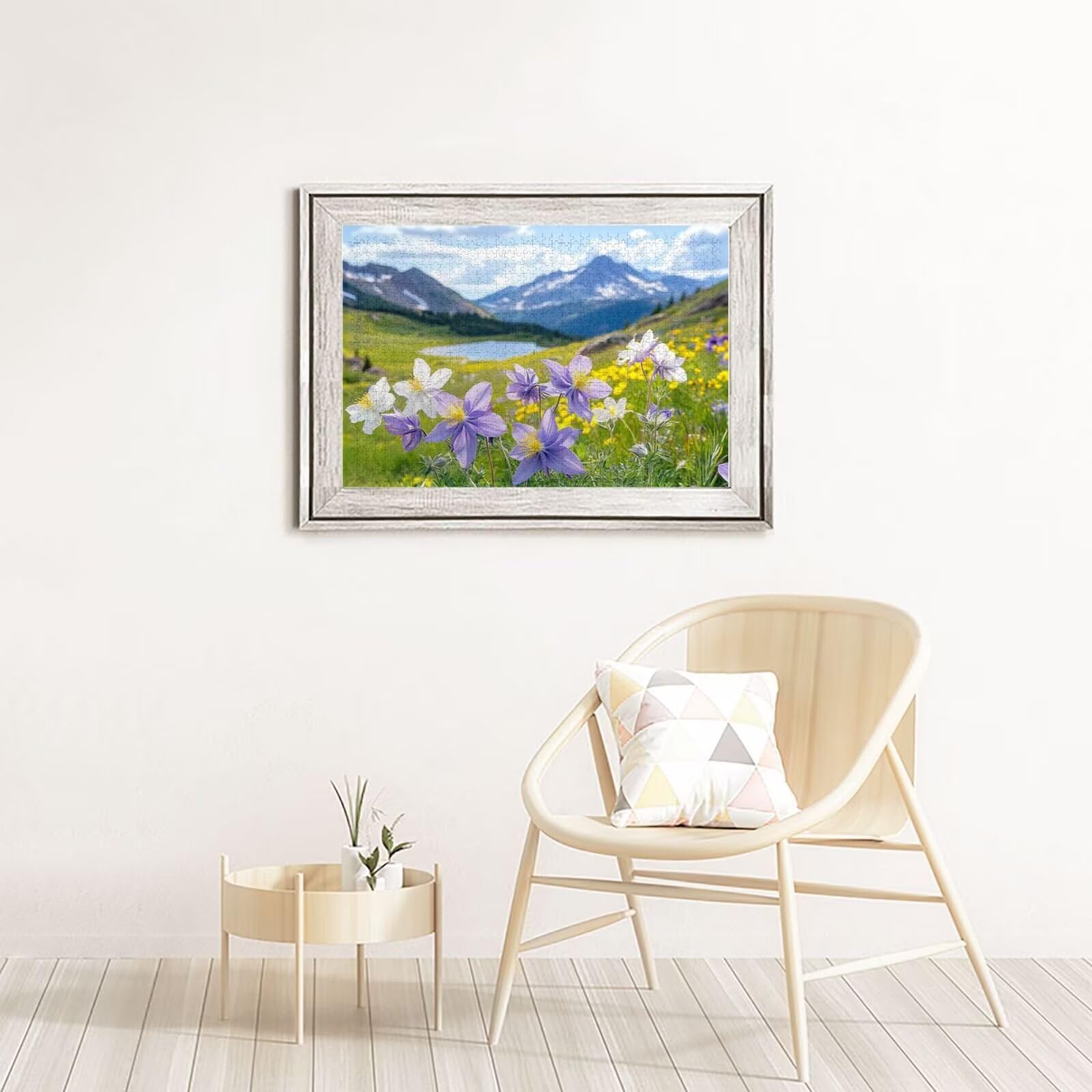 Puzzle 2000 Teile, Puzzle Erwachsene, Holzpuzzle Berg Impossible Jigsaw, Clevere Rätsel, HD Farbe Jigsaw mit Geschenkbox Verpackung for Aesthetic Room Decor, Geschenke für Frauen Blume 100x70cm p-1534