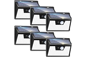 Peasur Solar Lights Outdoor Motion Sensor - Protect Your Home with 6...