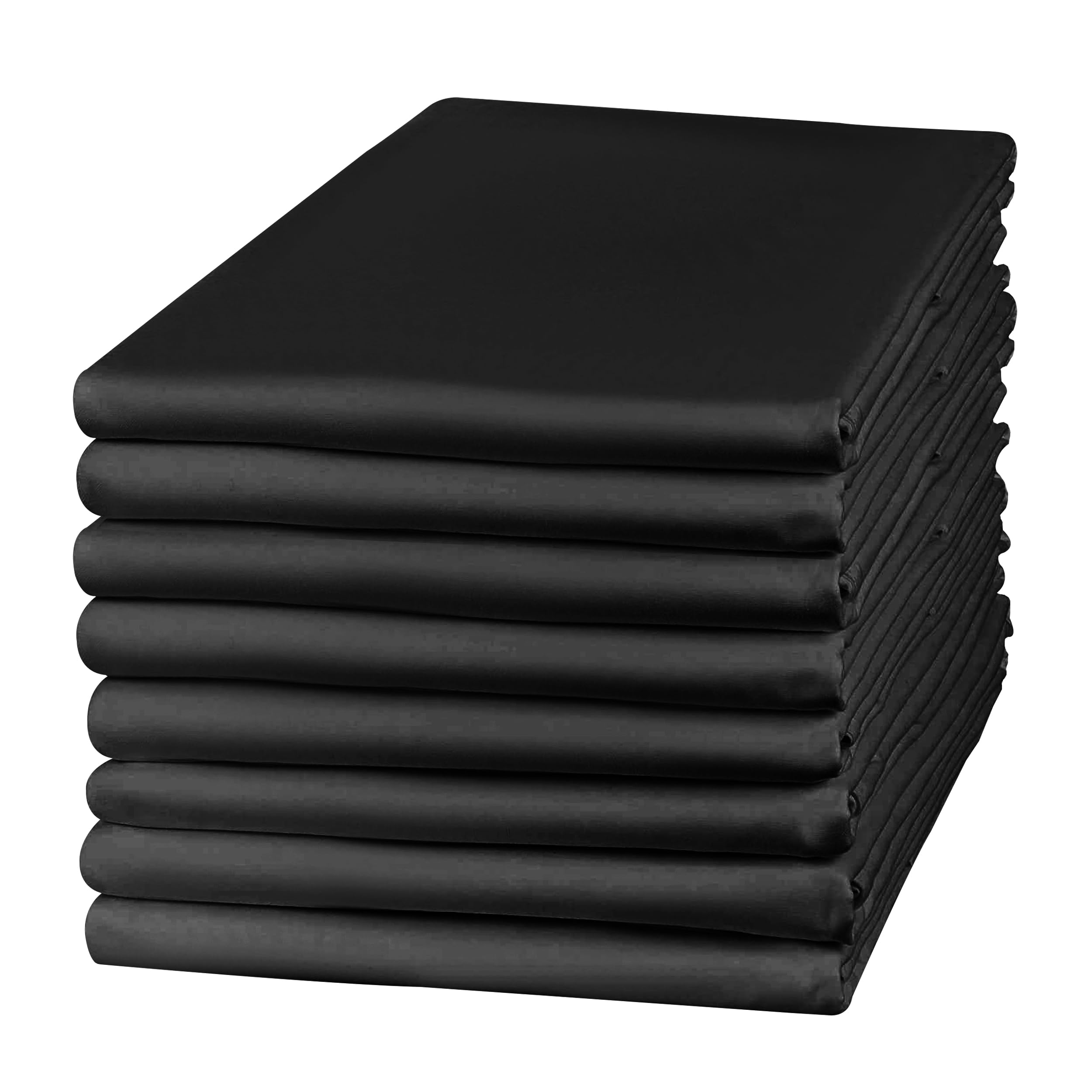 Hafaa 8 Pack 100% Brushed Microfiber Plain Pillowcases, Super Soft and Cozy, Wrinkle, Fade, Stain Resistant with Envelope Closure Bed Pillow Cases, 50x75 cm,