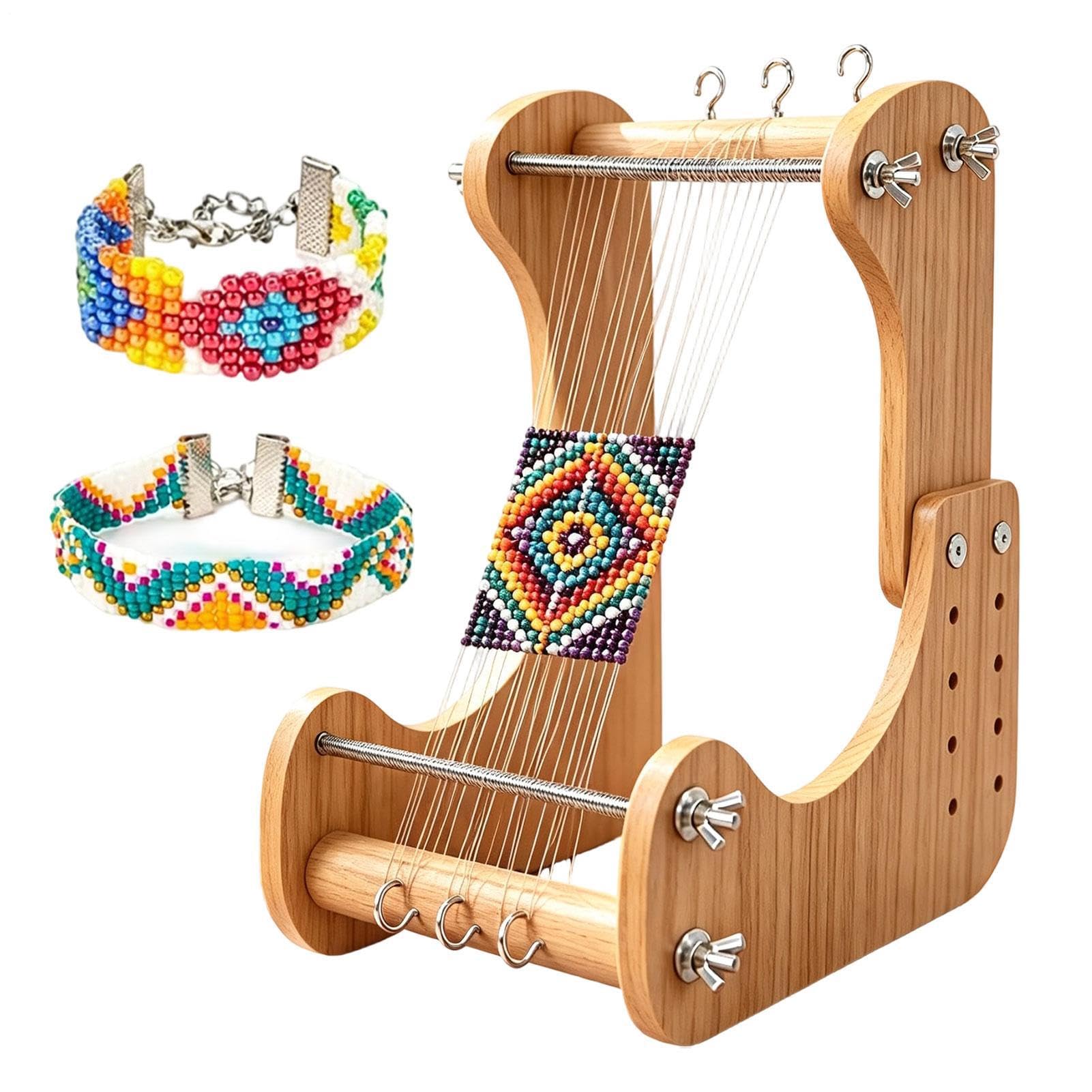 Kit De Artesanía De Perlas De Madera Máquina De Tejer De Montaje