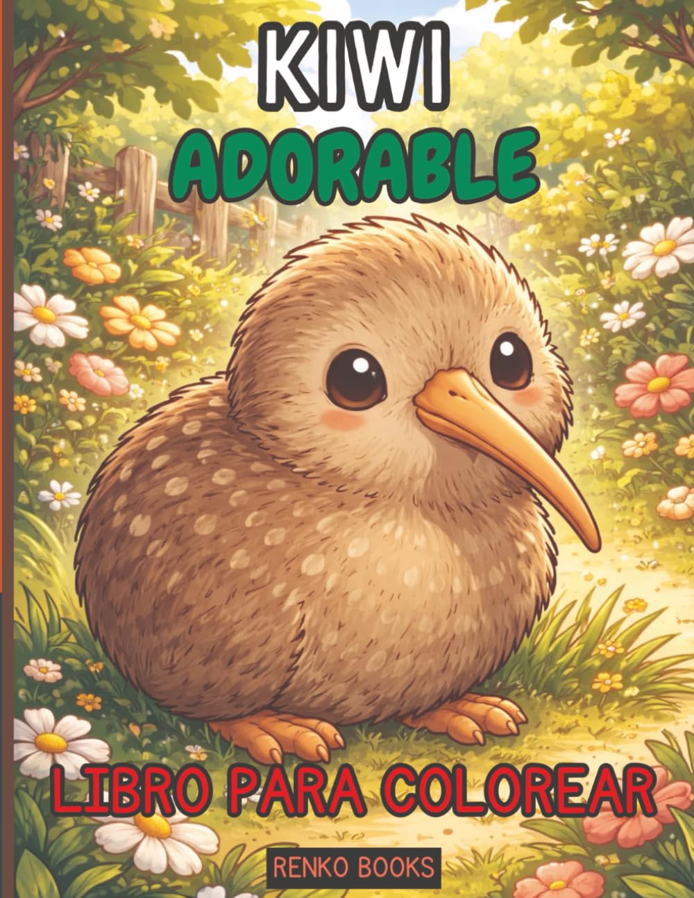 Libro para colorear del kiwi: Explora la fauna autóctona de Nueva Zelanda con adorables y realistas escenas de kiwis para niños, adolescentes y ... nocturnas y arte inspirado en la naturale