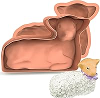 Vista 1 de Kamehame Molde para pastel de cordero, moldes de silicona 3D de cordero para hornear, molde de cordero de primavera para hornear Pascua