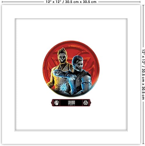 Miniatura 6 de Trends International Gallery Pops Mortal Kombat 1 - Arte de pared de Lin Kuei, versión enmarcada blanca, 12 x 12 pulgadas