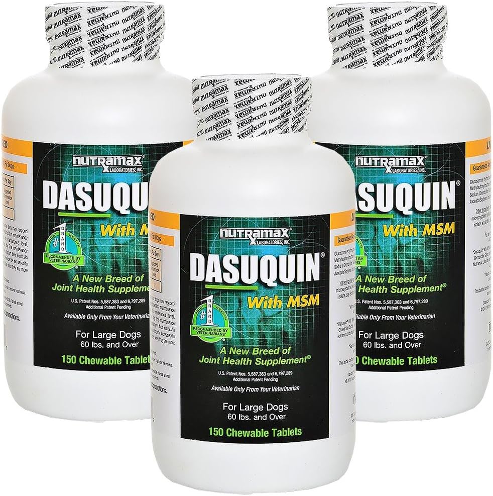 Dasuquin 3PACK for Large Dogs 60 lbs. Over with MSM (450 Chewable Tabs)