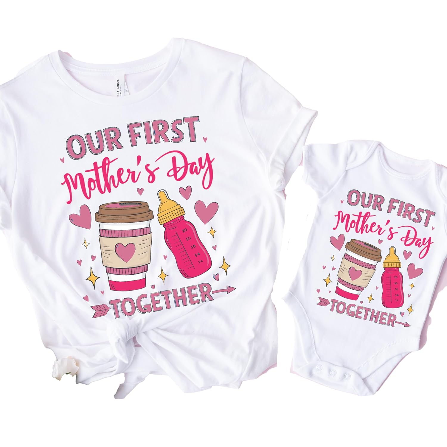 Amazon.com: Personalized Mothers Day Shirt, Our First Mothers Day, My ...