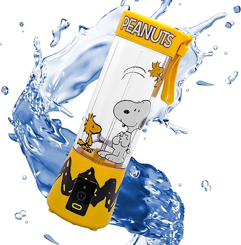 Miniatura 7 de Uncanny Brands Peanuts Snoopy & Woodstock Licuadora portátil recargable por USB