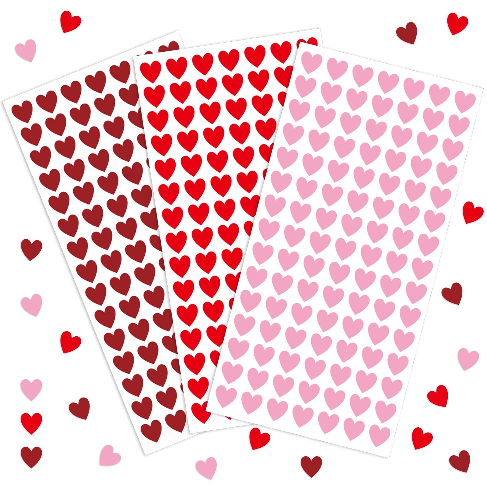 Autocollants cœur Saint-Valentin pour décorer vos invitations et paquets
