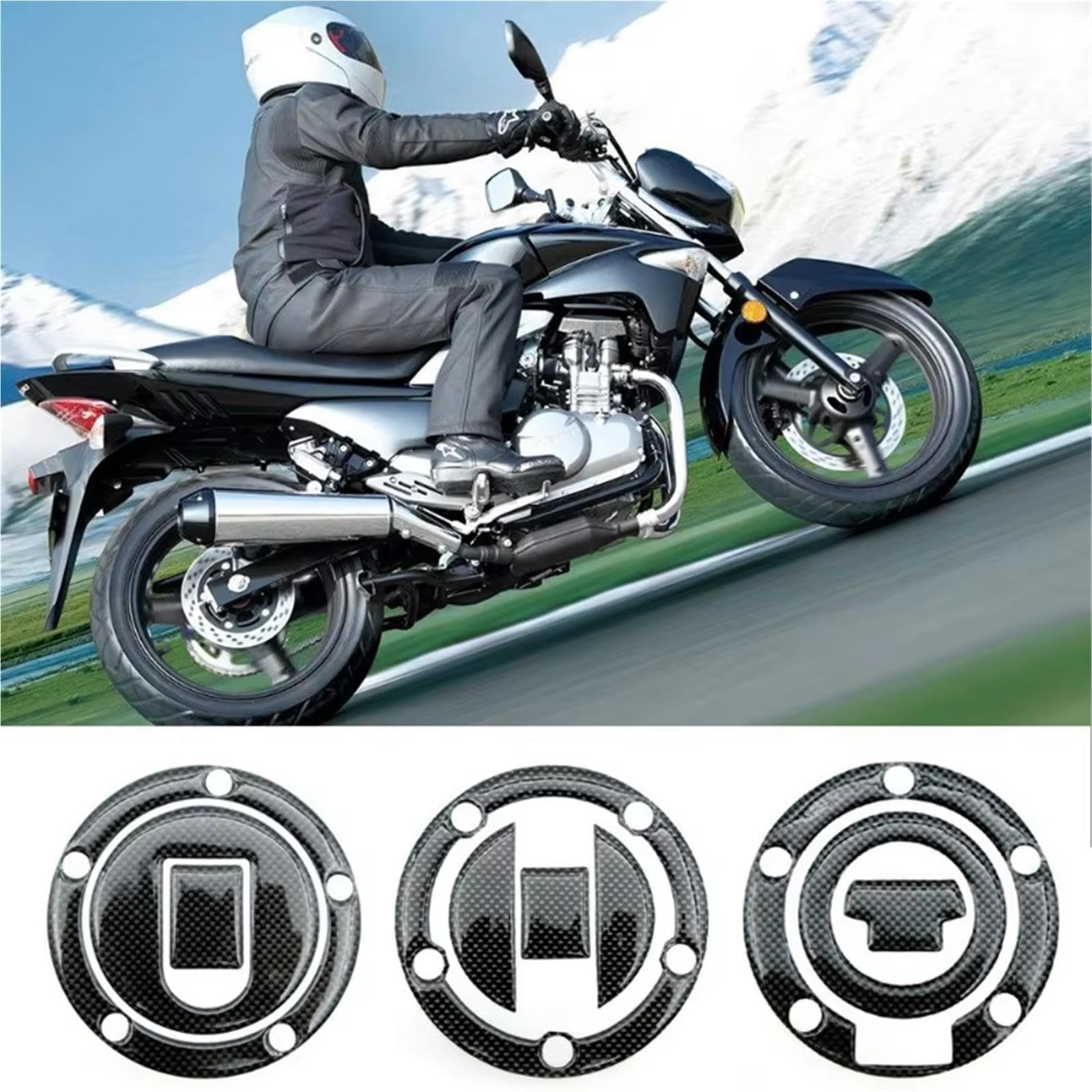 Motorrad-Tankdeckel-Schutzaufkleber Für