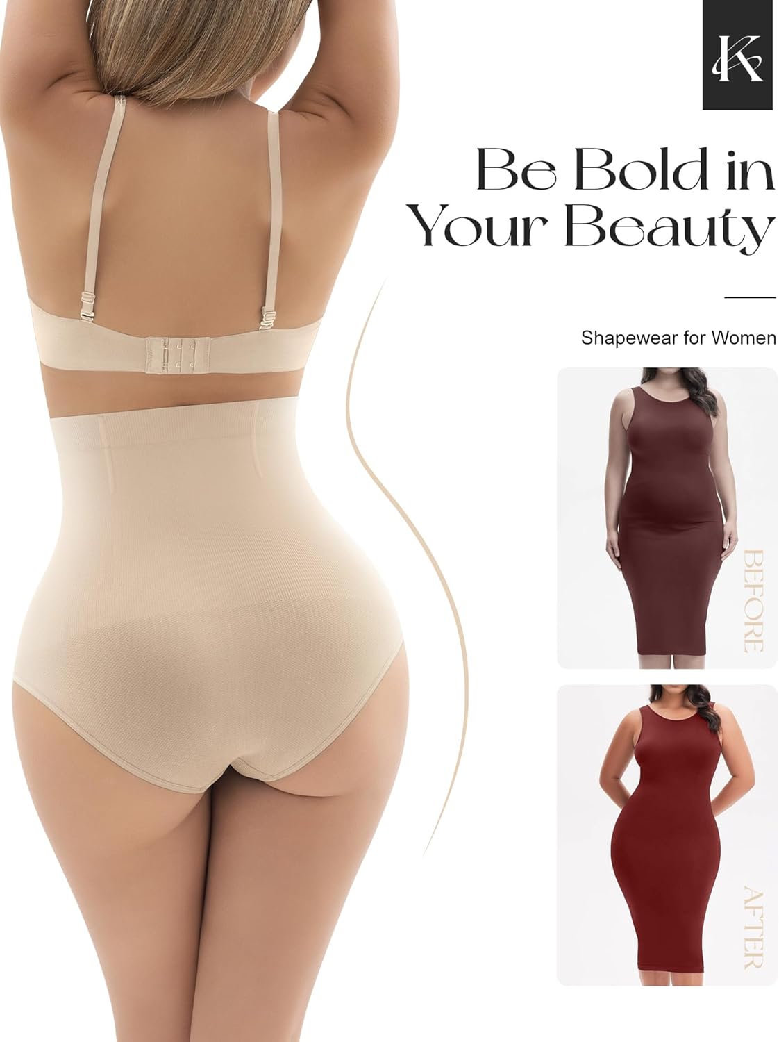 Shapewear for Women Tummy Control Seamless Underwear Panties High Waist Body Shaper Cotton Spanks Girdle Under Dress - Image 4