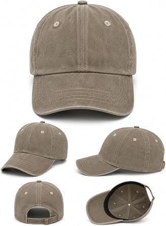 Eskitme G r n ml  Beyzbol  apkas , D z Tasar m, Ayarlanabilir Kemer, Vizon Rengi,Trucker