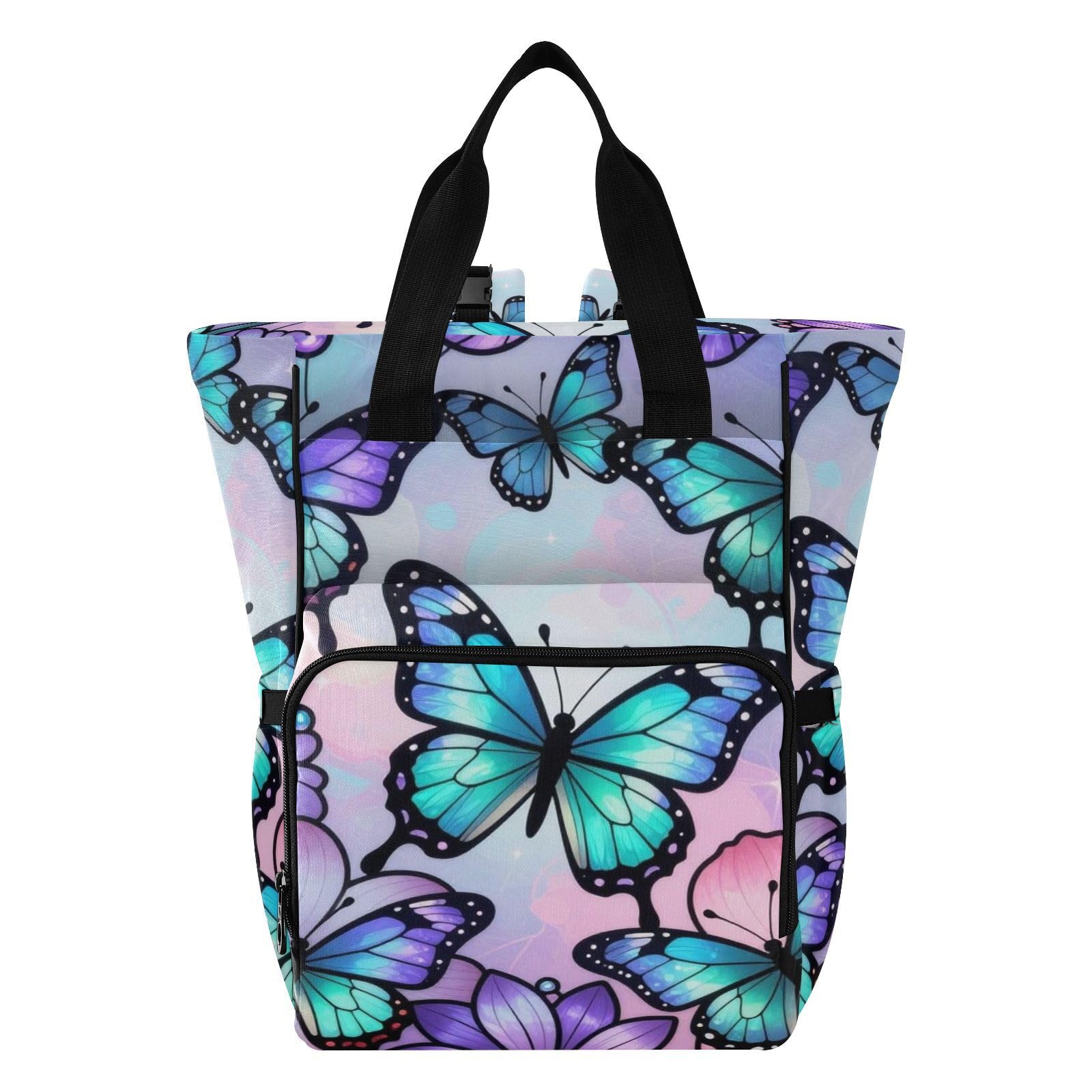 Baby Bags For Mama Butterflies - Vitrales morados