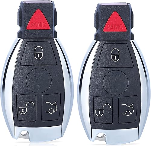 Beefunny 315MHz Smart 3+1 4 botón de reemplazo remoto llavero para Mercedes-Benz Soporte NEC y BGA 2000-2014, 705 Moto (2)