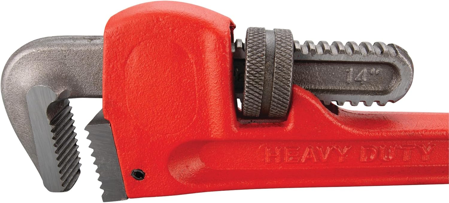 Performance Tool W1136 4pc Heavy-Duty Adjustable Straight Pipe Wrench (8, 10, 14 & 24-Inch)