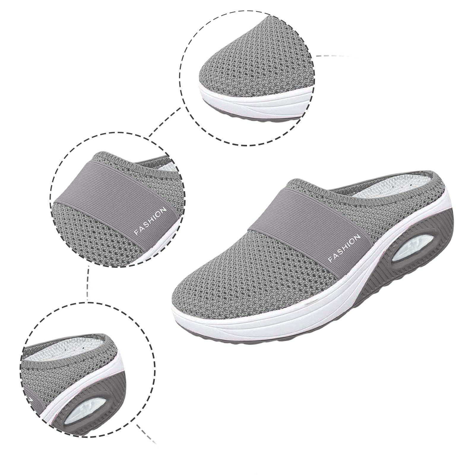 Scarpe Ortopediche Donna - Traspirante Ciabatte Donna Estive Comodi Elasticità Scarpe In Rete Ortopediche Donna Estive Leggeri Camminata Sneakers Con Cuscino D'Aria