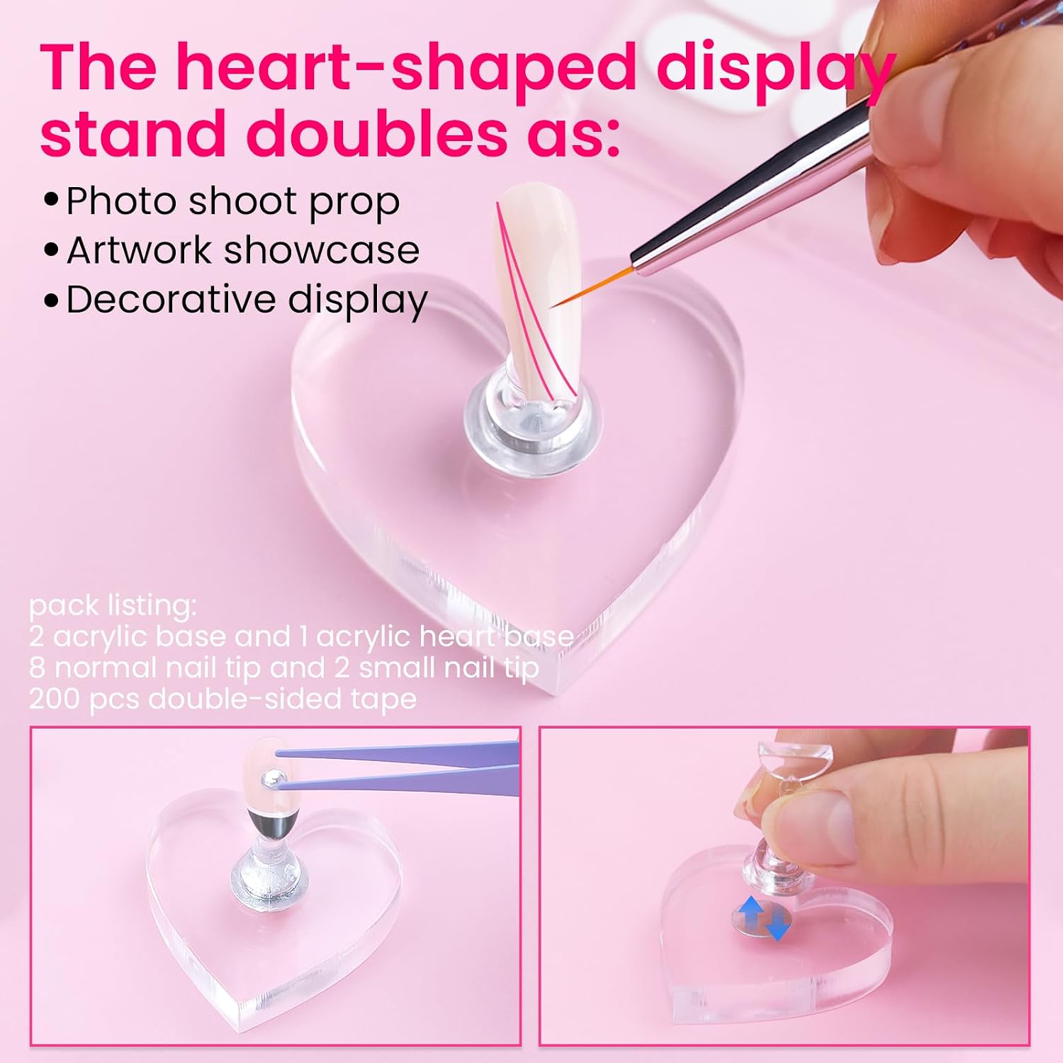 Nail Stand For Press On Nail Holder For Painting Practice Display image 4