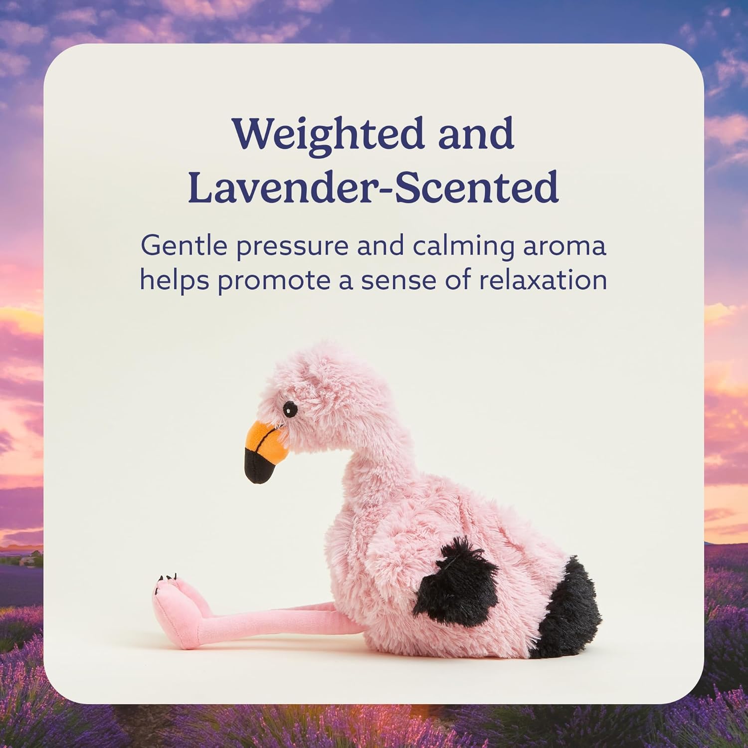 warmies Microwavable & Weighted Stuffed Animals, Flamingo - Heated Stuffed Animal Plushie for Warmth & Comfort - Cute Soft Plush Toys for Adults & Children (Boys, Girls, Babies & Toddlers)