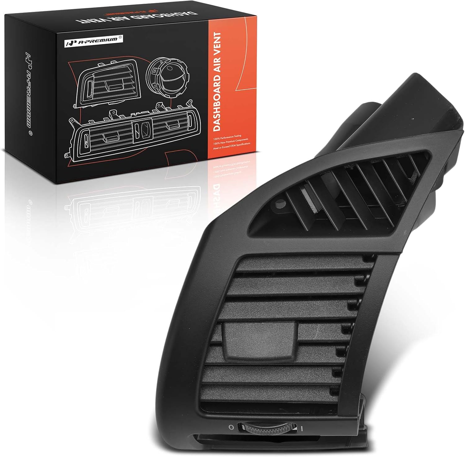 A-Premium Dashboard Air Vent Grill Compatible with BMW E85 Series Z4 2003-2008, Front Left Driver Side, Black