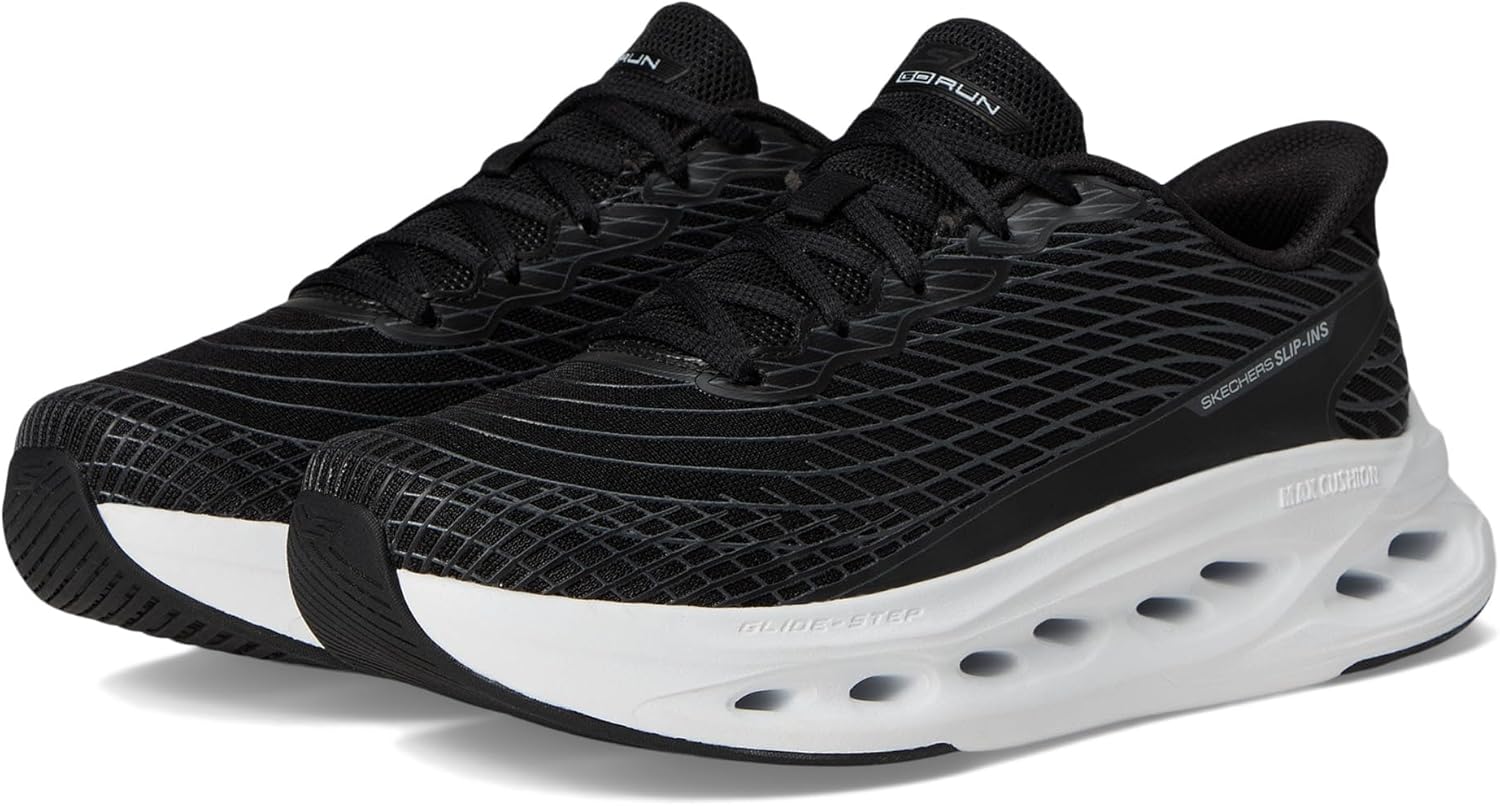 Skechers Womens Max Cushioning Glide Step Sapphire Hands Free Slip-ins