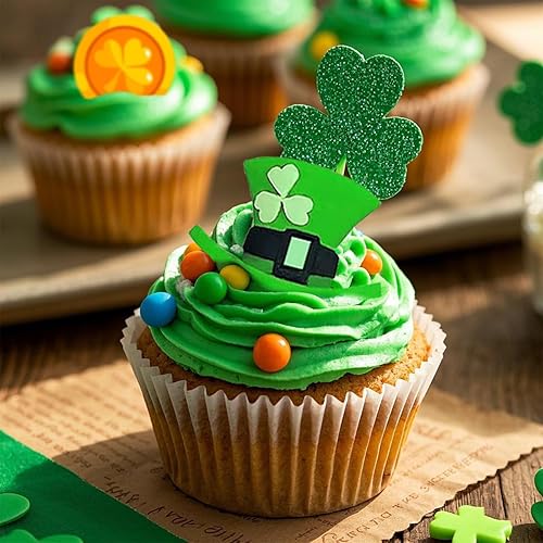 Miniatura 4 de Moldes de silicona de chocolate con trébol del día de San Patricio moldes para hornear fondant de sombrero irlandés para decoración de pasteles