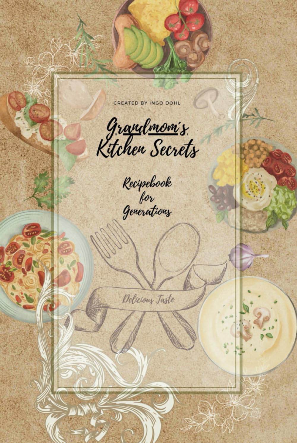 Grandmom´s Kitchen Secrets: Don’t let grandma take her kitchen secrets to the grave! This book will allow her to create a beautiful keepsake that ... 114 pages Personalized Table of contents