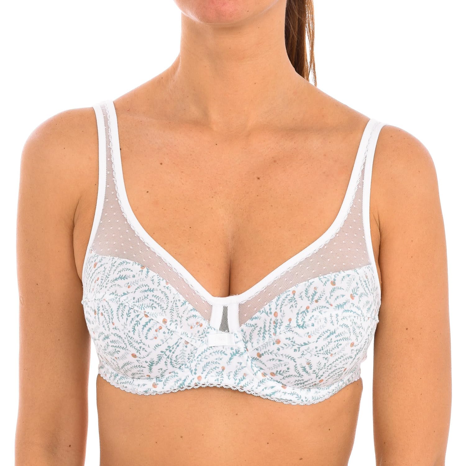 Dim Sujetador Generous Gran Capacidad Algodón Orgánico Mujer x1, Multicolor, 75C