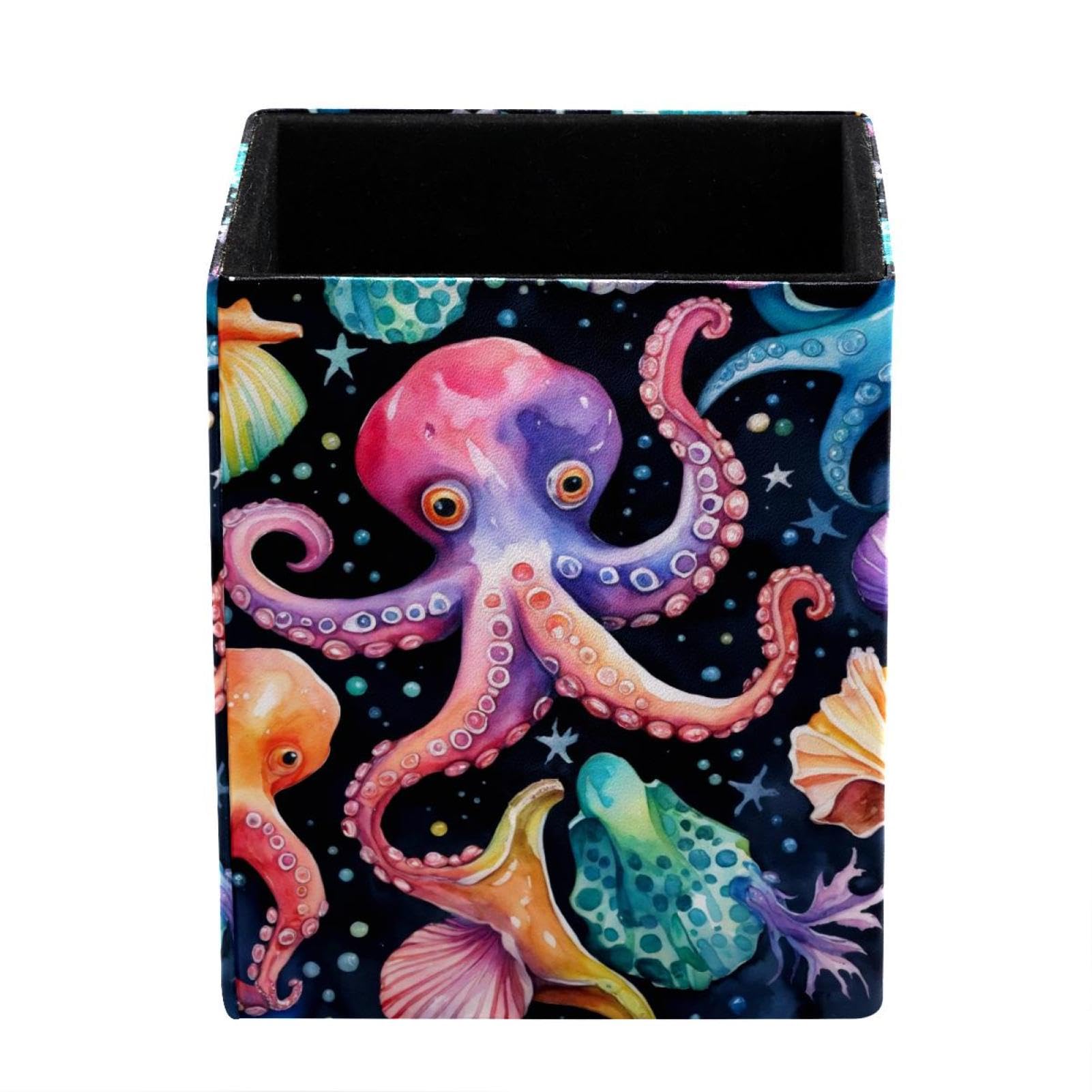 FWJZDSP Pen Pencil Holder for Desk, Colorful Octopus Desk Pen Organizer Desktop Supplies and Accessories for Women Girls, Pen Cup Pencil Caddy for Office Home Art Supply