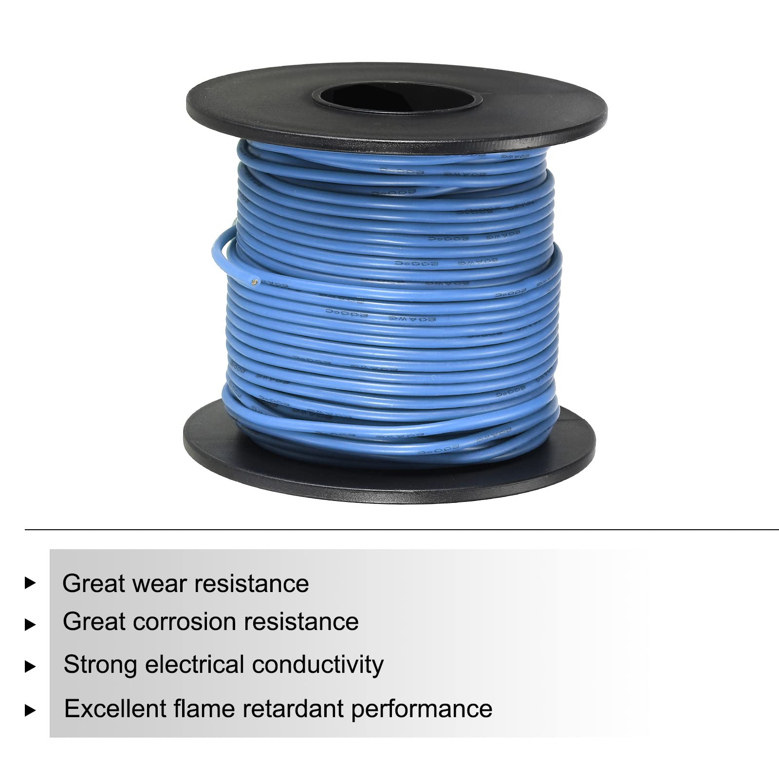 Sourcing Map 26 Jauge Silicone Fil 26AWG Électrique Fil Toronné Fil Souple Etamé Cuivre Fil Haut Temp Raccordement Fil 5 Couleur 1.5m/4.92ft Pour