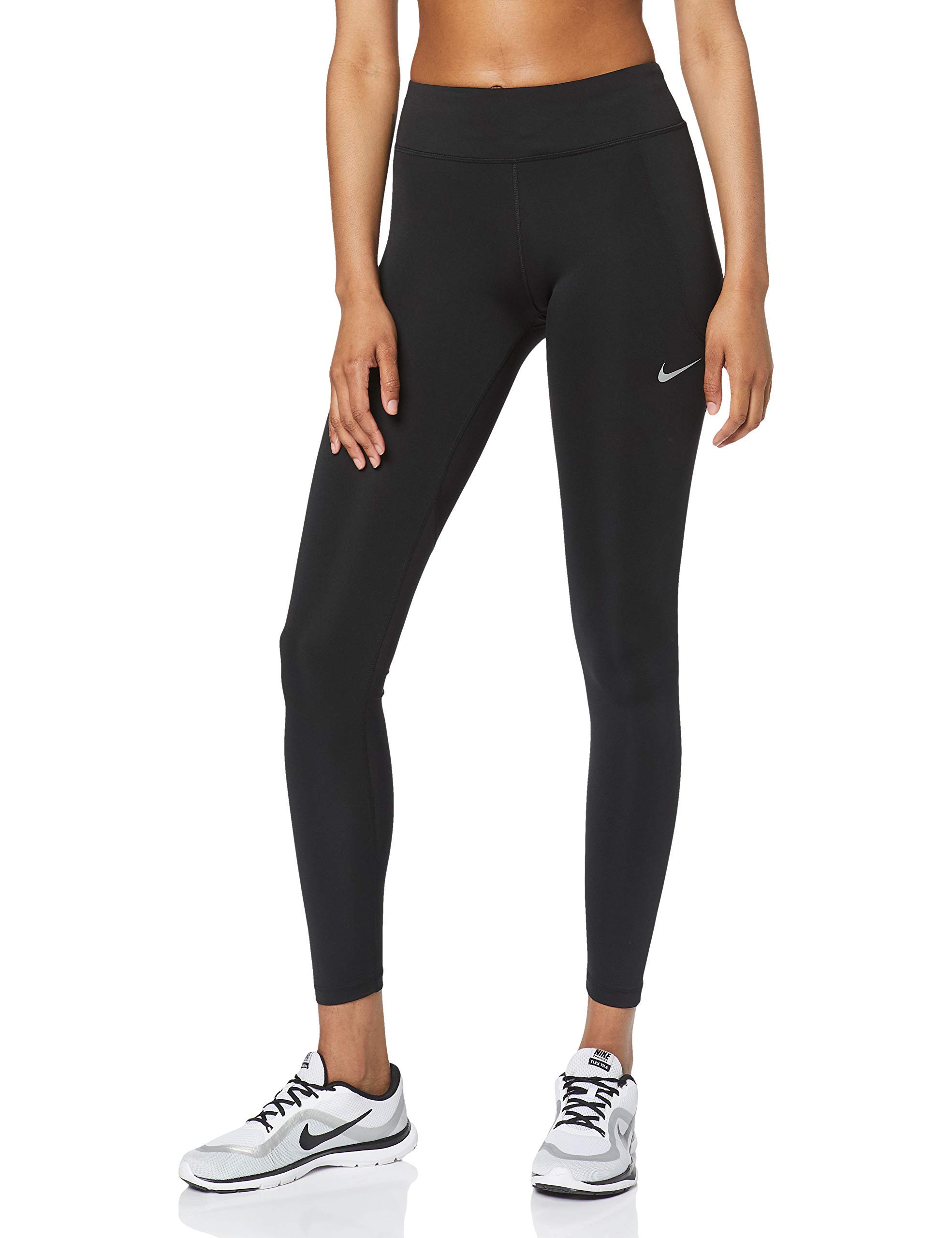 nike black high rise leggings with contrast waistband