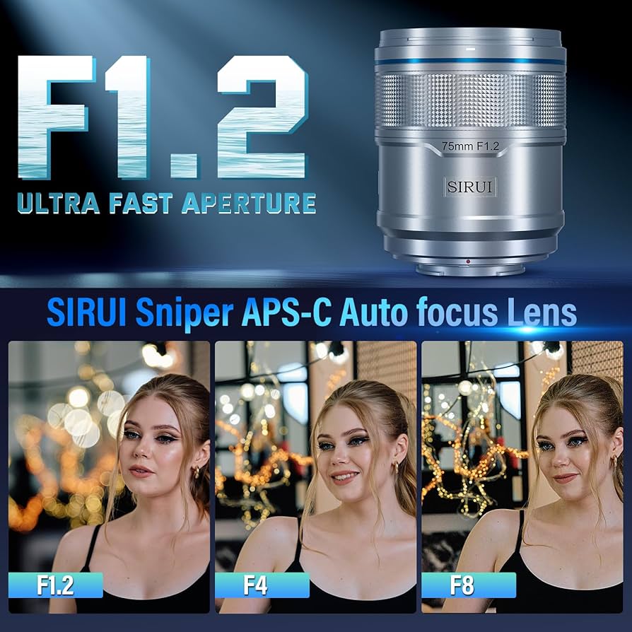 SIRUI Sniper 75mm F1.2 Z マウント　シルイ Amazon.co.jp: SIRUI Sniper 75mm オートフォーカスレンズ、F1.2