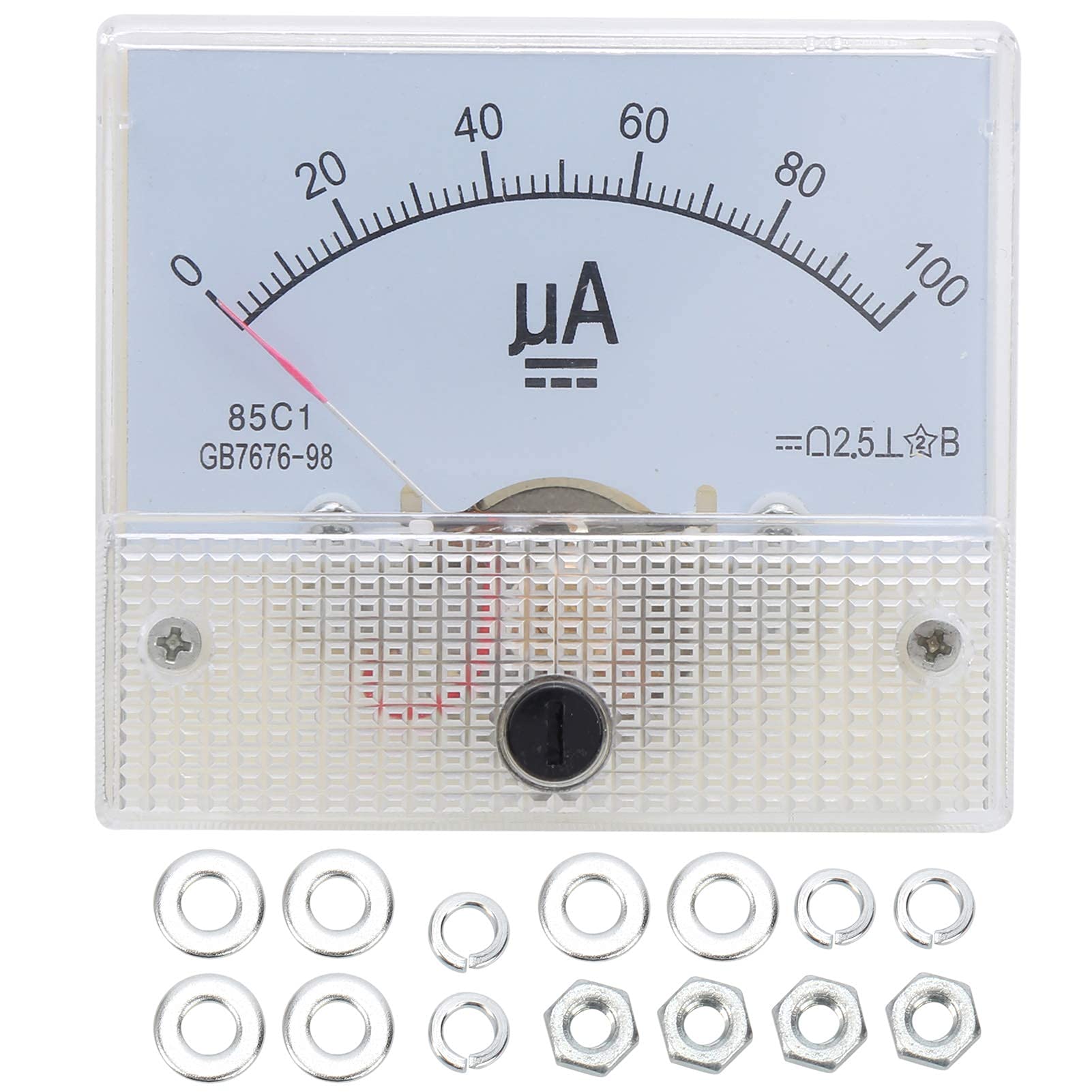 Amperometro Analogico 85C1 DC 0~100UA Tipo di Puntatore Amperometro Strumento di Misurazione del Misuratore di Corrente Analogico