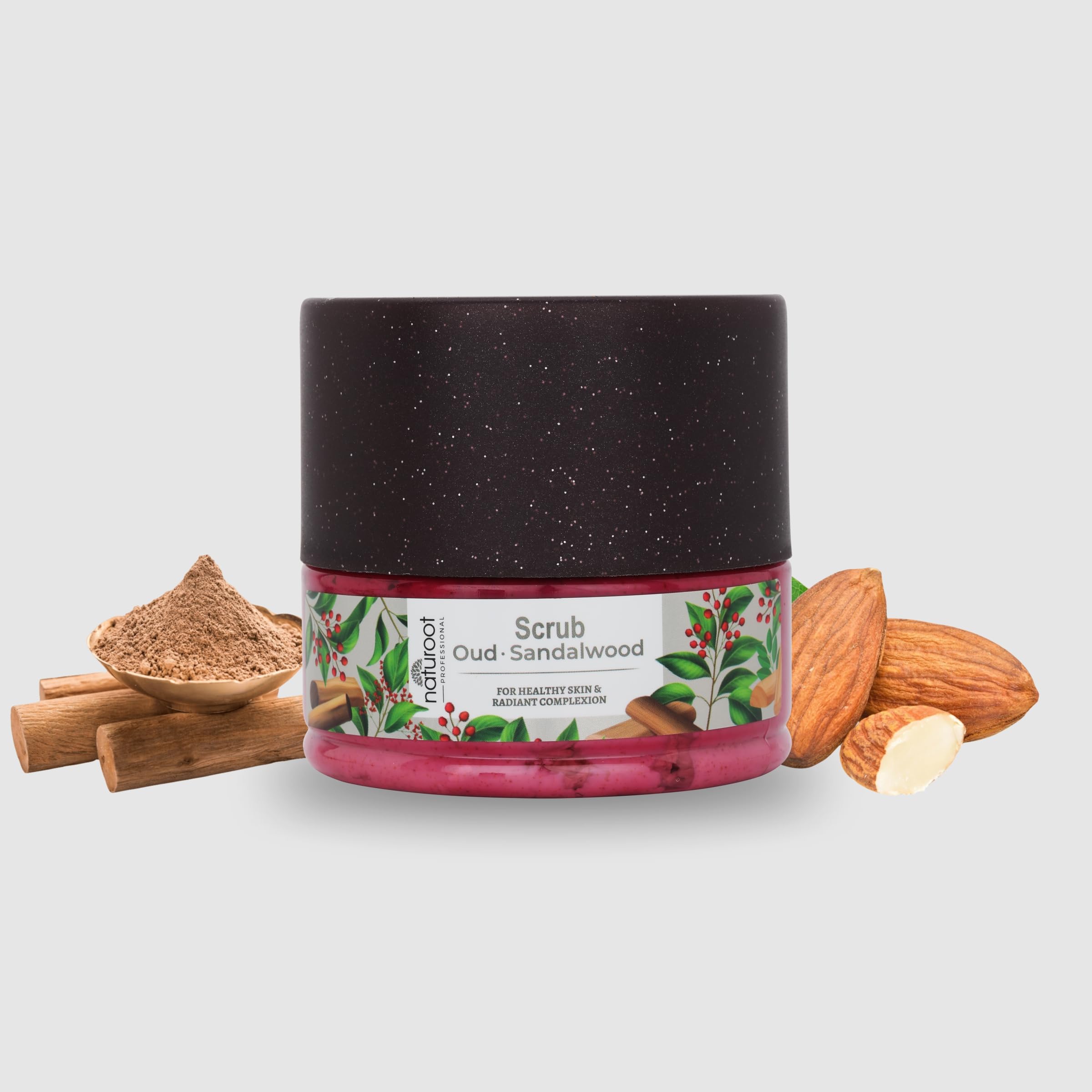 Oud Body Scrub, with Oud and Sandalwood Extract, for All Skin Types (450g)-image-42