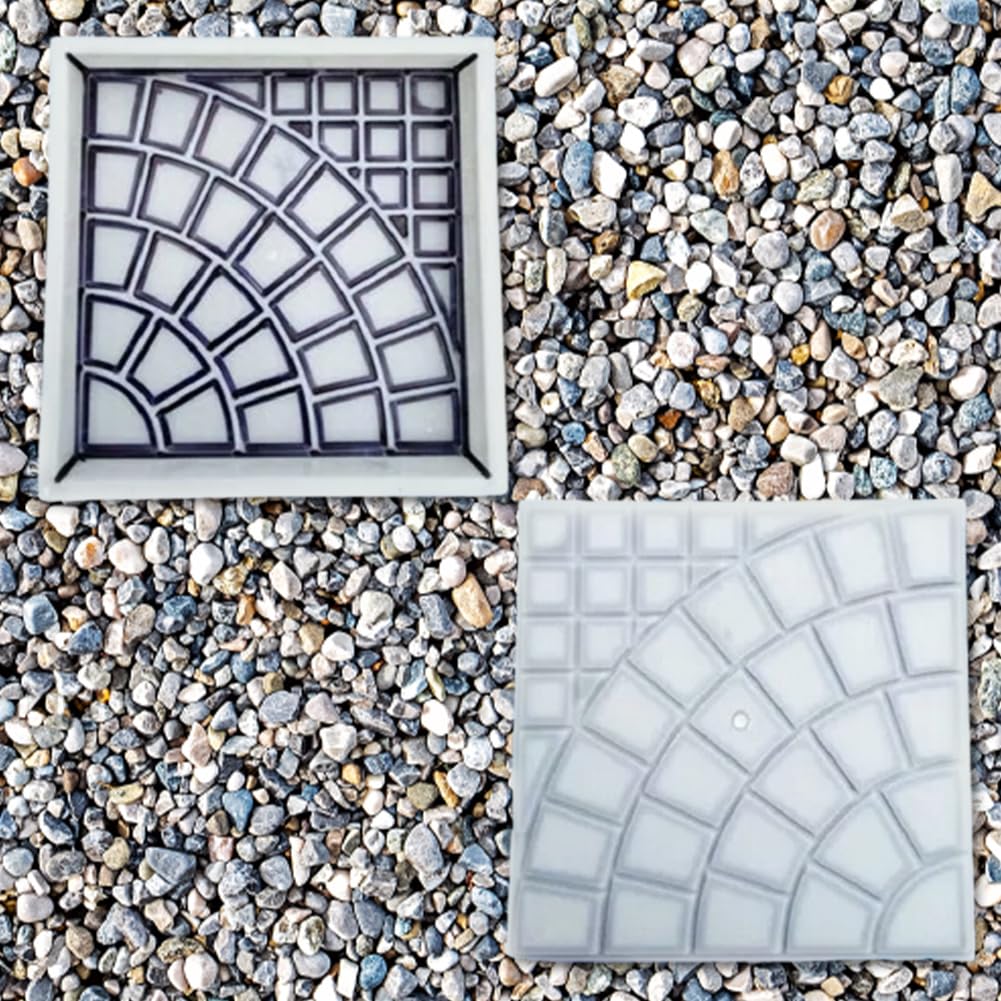 Stampo Per Bordi Da Giardino Fai Da Te | Plastica Per Cemento, 40x25x5 Cm, Decorazione Prato