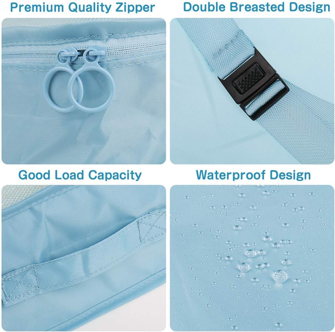 Packing Cubes for Travel, 8Pcs Travel Cubes Set Foldable Suitcase Organizer Lightweight Luggage Storage Bag (Blue) : Clothing, Shoes & Jewelry