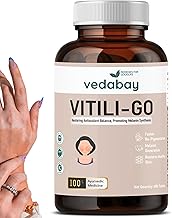 Vedabay Vitiligo Melatonin Tablets 600 Mg, White Patches Repigmentation, Relieve Vitiligo Skin, Restores Natural Skin Color, 60 Veg Vitiligo Melatonin Tablets For Men & Women