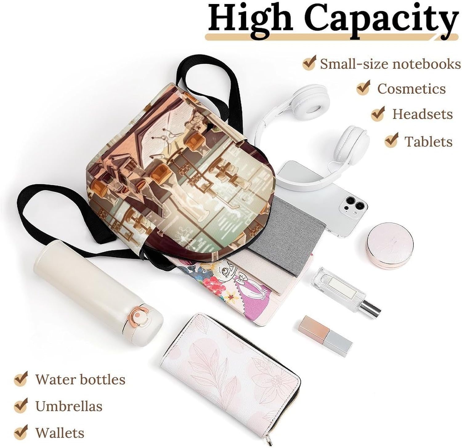 Waterproof Mini Backpack for Women - 10 Inch Oxford Lightweight Daypack Cute Bag Small Daypack Chemistry Lab Small Backpack Purse for Travel Work Weekender