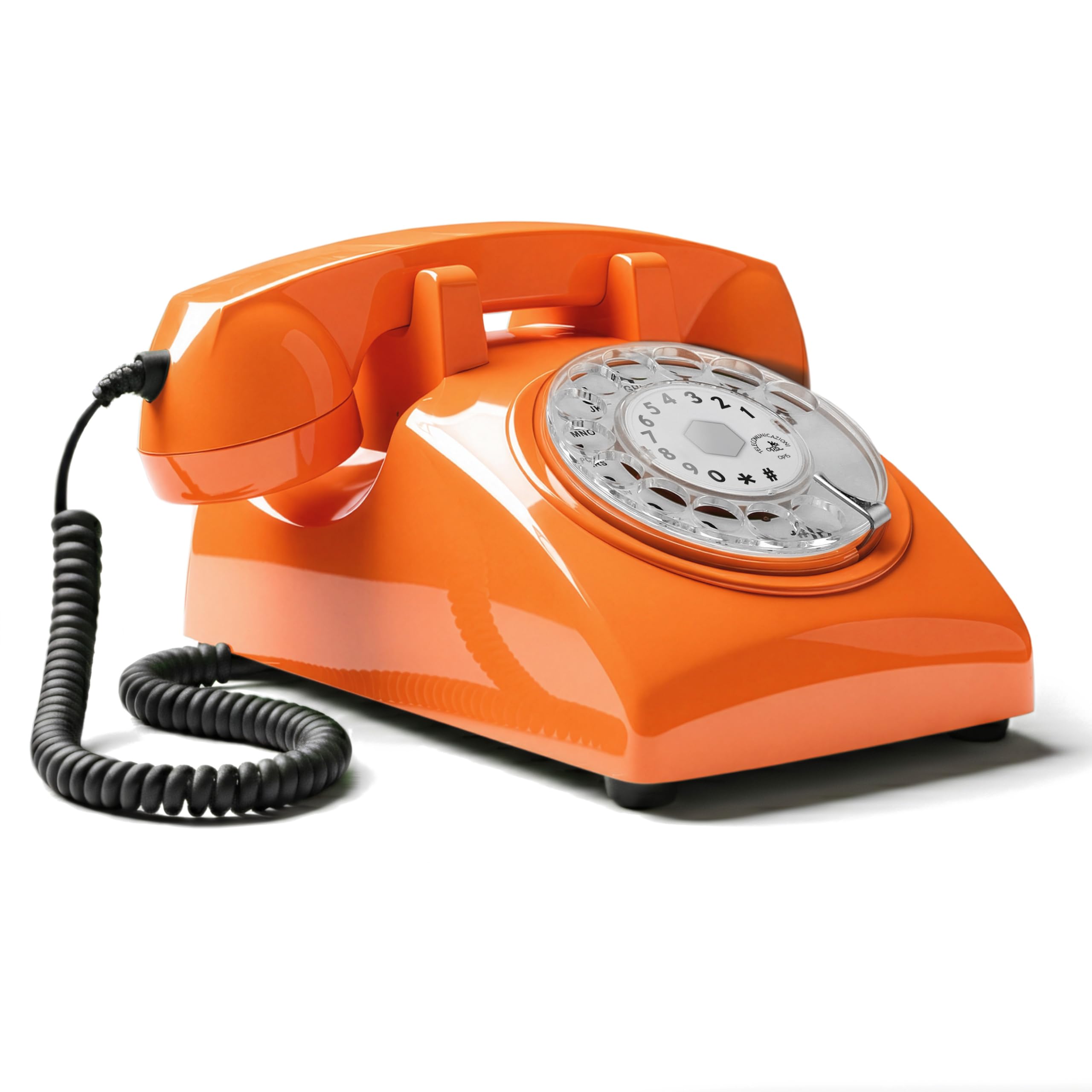 Opis 60s Cable - Retro Corded Phone/Corded Telephone Landline/Retro Phone/Vintage Telephone/Landline Phone/Corded Landline Telephone Retro/Old Telephone/Home Phone Corded (Orange)-image-15