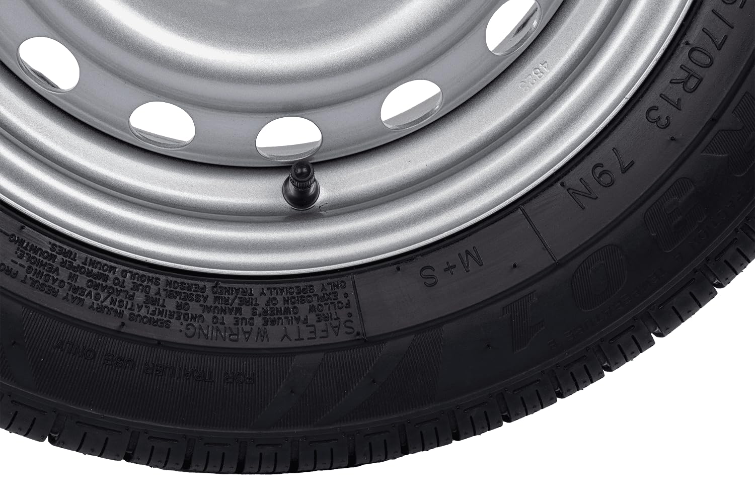 UNITRAILER Ruota per rimorchio rinforzata 155/70 R13 XL, 4JX13 4x100