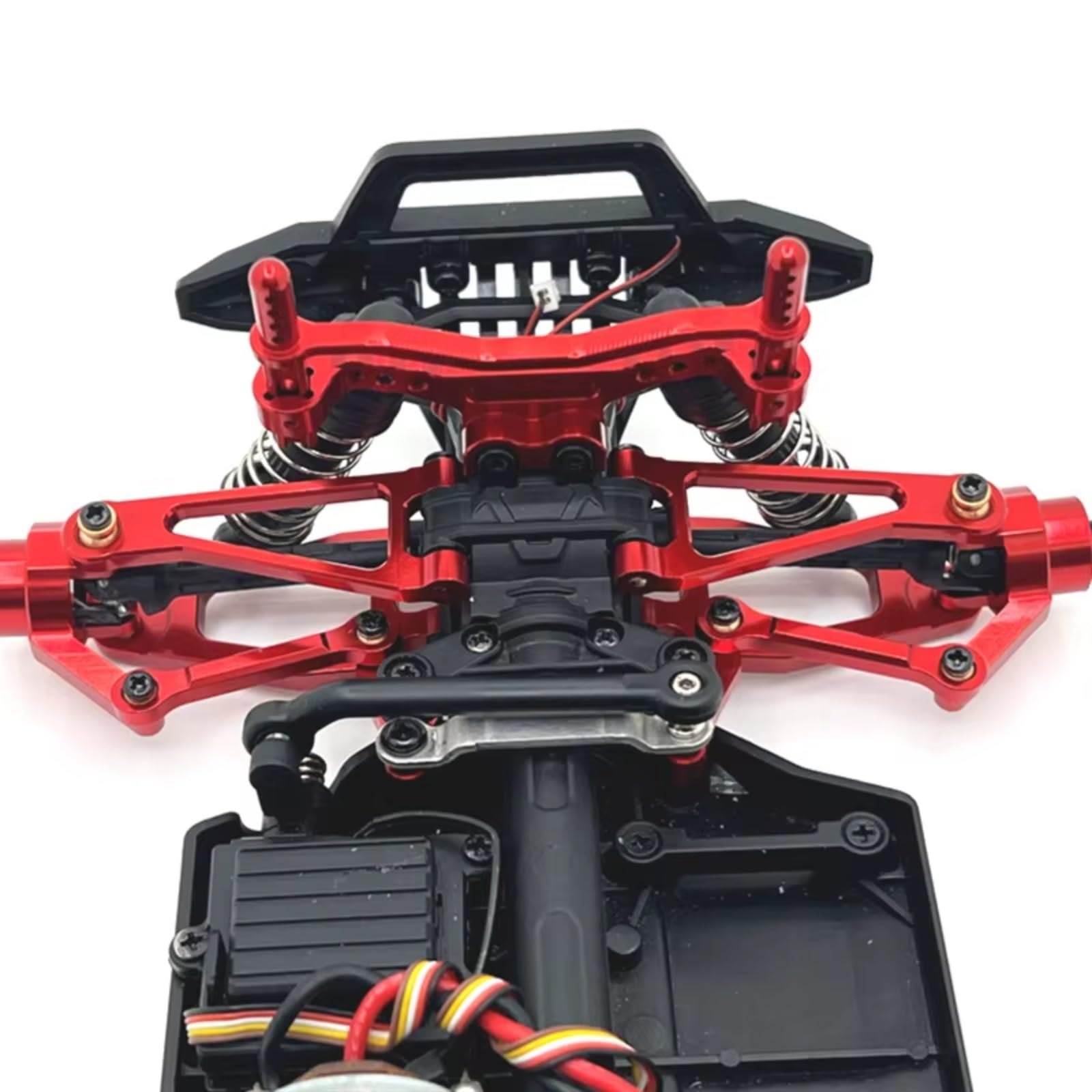 Rc Special Connecting Rod for SCY 18101 18102 1/18 Metal Steering Group Steering Rod RC Car Off-Road Tracked Vehicles Parts and Accessories Upgrades Replacement and Use(Red)