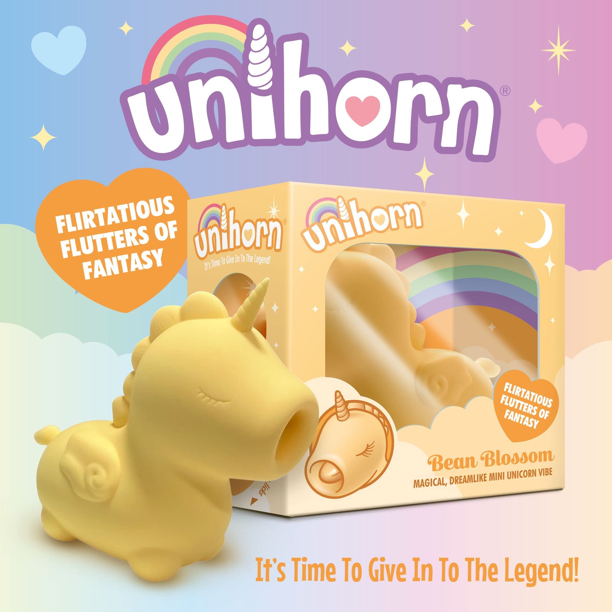 Unihorn Mini Vibrator - Unicorn Vibrators with Powerful Pulses of Pleasure; Unicorn Sex Toys for Women, Small Vibrator and Cute Ladies Personal Toys: Bean Blossom