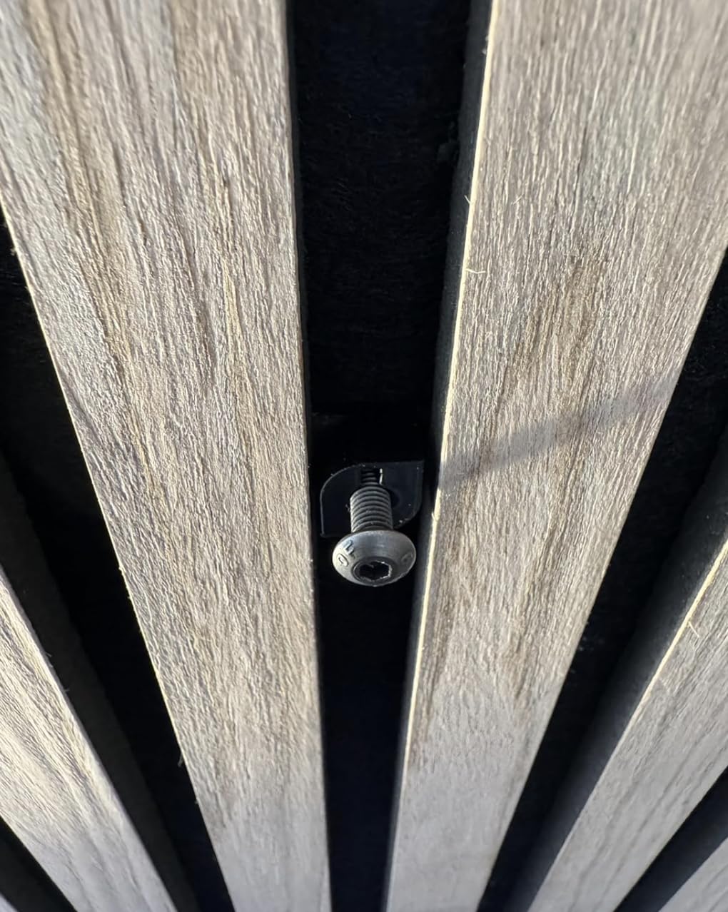 Vleugel M5 Screw Clip for Acoustic Wall Panels, Acupanel, Acoustic Panels, Female Thread, 13mm to 15mm Distance Between Slats