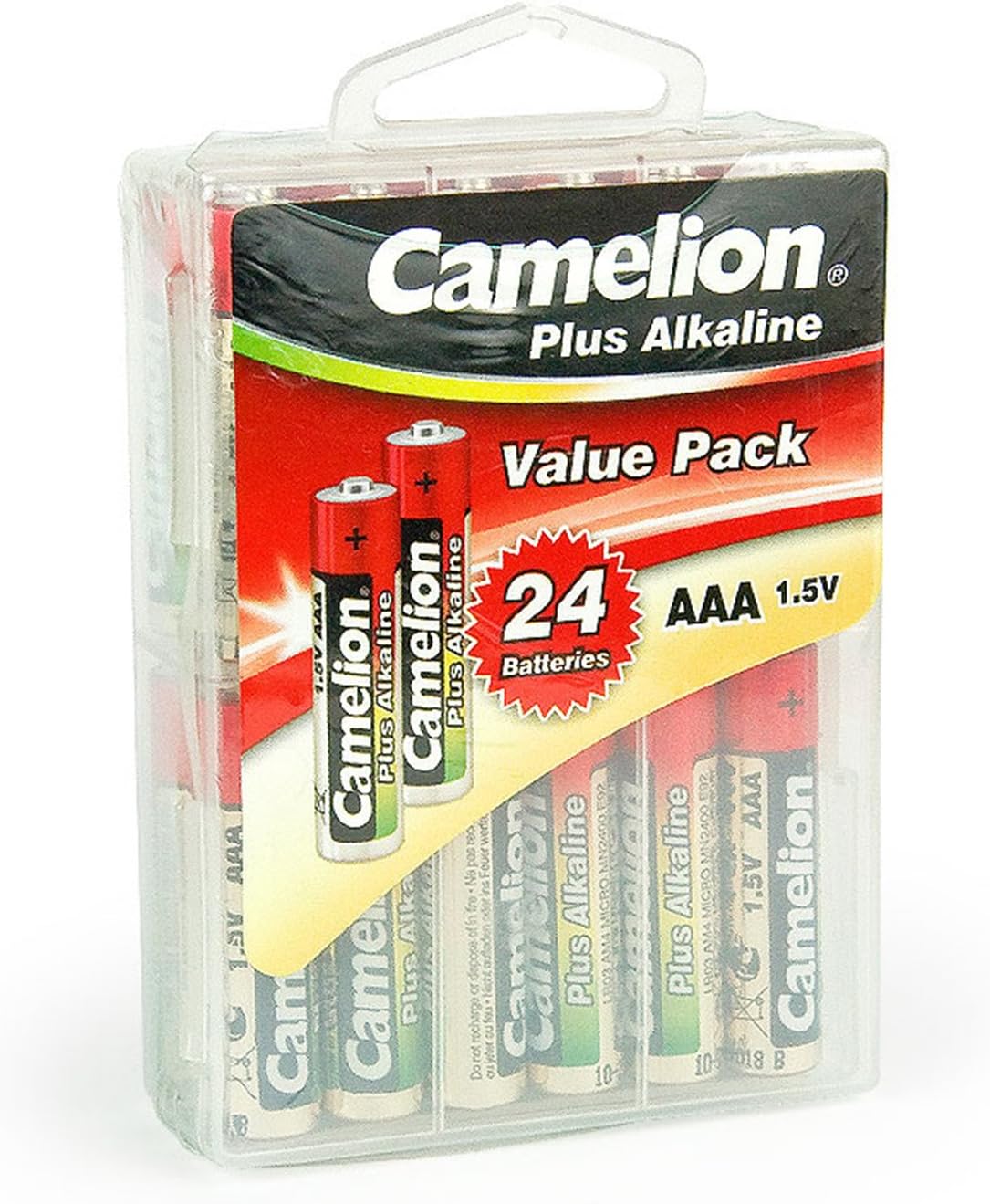Camelion LR03-PB24H 1.5V 1250mAh AAA Alkaline Plus 24pk Plastic Case