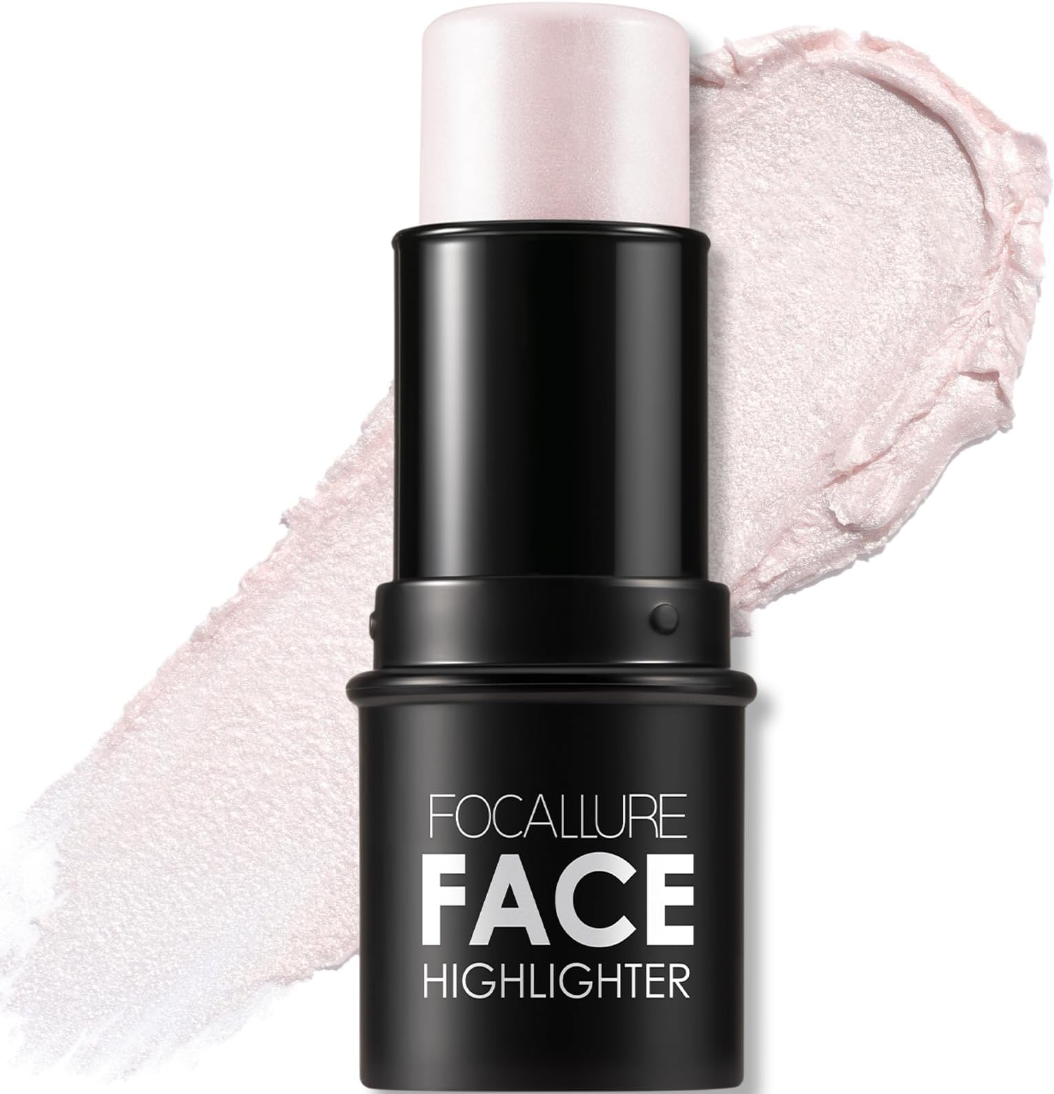 Cream Highlighter Stick – Shimmer Illuminator Pen, Non-greasy Long-lasting Glow Stick, Lightweight Buildable Makeup for Face & Body, Easy Blending Strobing Cosmetic,SLIVER