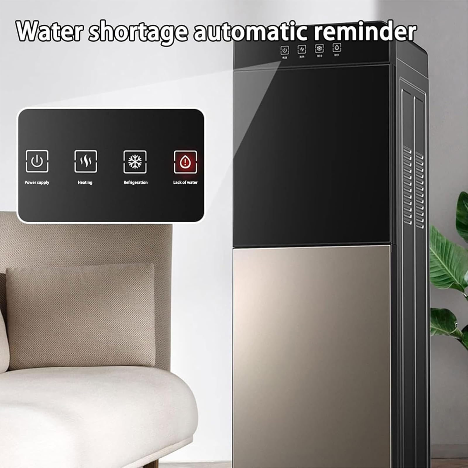 Wasserspender für gekühltes und raumtemperiertes Wasser – Einfache Installation, Ideal für den Einsatz Zuhause und in kleinen Unternehmen entwickelt,002,98cmx31cm