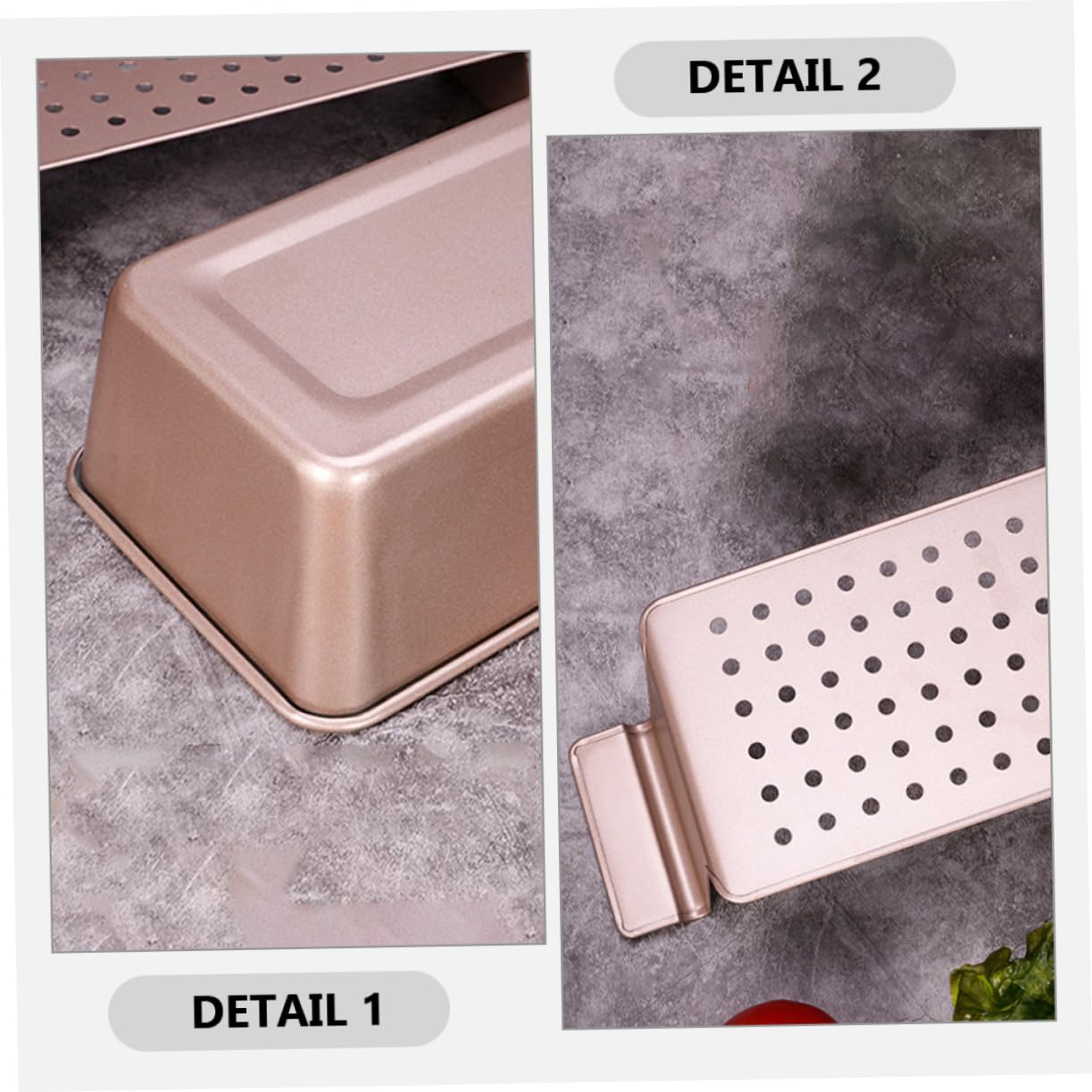 Cabilock Molde para Pan Antiadherente de Acero al Carbono, Fácil de Limpiar y Reutilizable, para Horno y Cocina, Adecuado para Tostadas Caseras